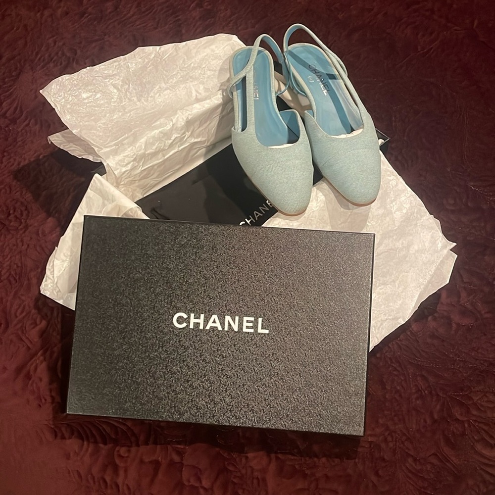 Chanel slingbacks sz 39.5, this style is sold out and discontinued
